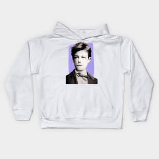 French Poet Arthur Rimbaud illustration Kids Hoodie